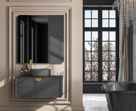 Specchio arrotondati da parete L201 #4