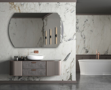 Specchio arrotondati da parete L205 #5