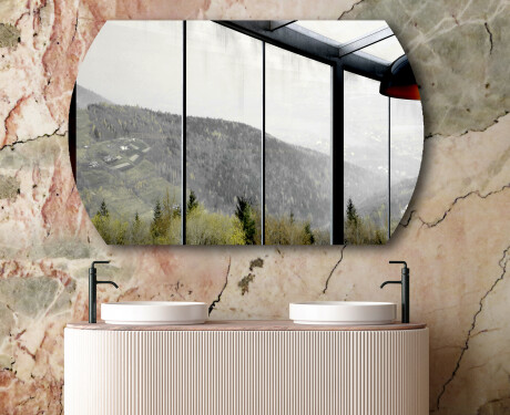 Specchio arrotondati da parete L205 #6