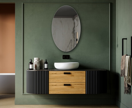 Specchio ovali verticale da parete L207