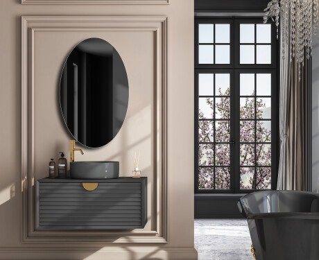 Specchio ovali verticale da parete L207 #4