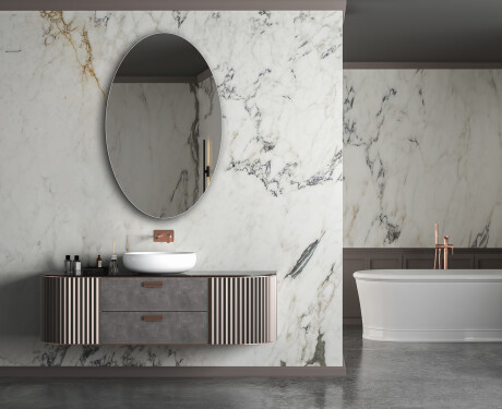 Specchio ovali verticale da parete L207 #5