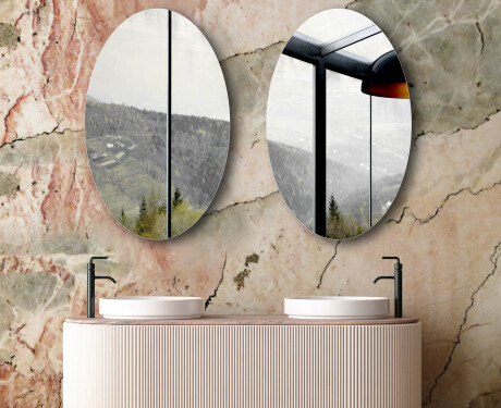 Specchio ovali verticale da parete L207 #6