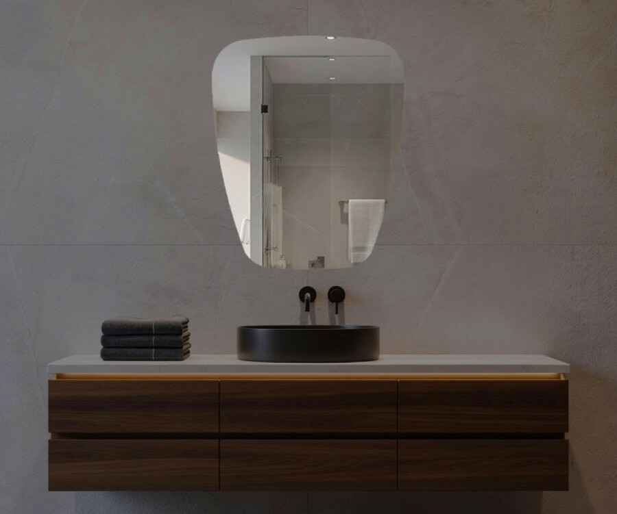 ESPEJO IRREGULAR DECORATIVO PARED MODERNO ASIMÉTRICO JHN