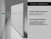 Specchio rettangolare con cornice da parete L197 #6