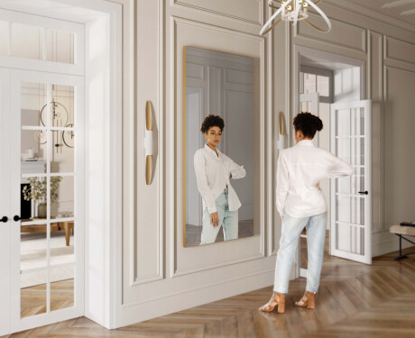 Specchio rettangolare con cornice da parete L197 #7