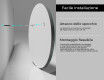 Specchio rotondi con cornice da parete L203 #5