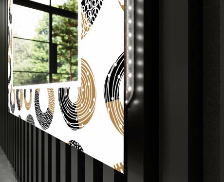 Specchi decorativi con luci da soggiorno - Donuts #11