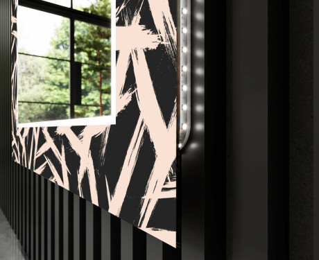 Specchio decorativi con luci LED da soggiorno - Lines #11
