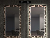 Specchio decorativi con luci LED da soggiorno - Lines #7