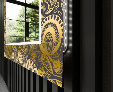 Specchi LED decorativi da parete per ingresso - Ancient Pattern #11