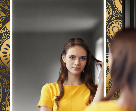 Specchi LED decorativi da parete per ingresso - Ancient Pattern #12