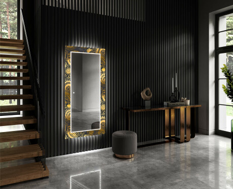 Specchi LED decorativi da parete per ingresso - Ancient Pattern #2