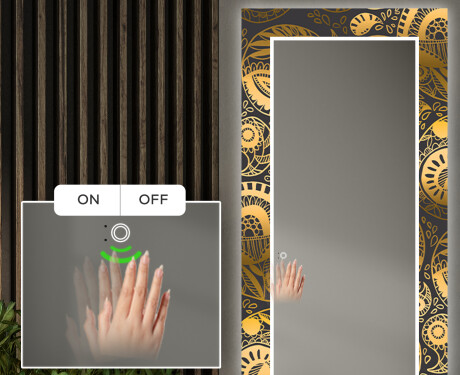 Specchi LED decorativi da parete per ingresso - Ancient Pattern #5