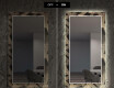 Specchi decorativi con luci da soggiorno - Dottet Triangles #7
