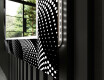 Specchio decorativi con luci LED da soggiorno - Dark Wave #11