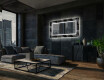 Specchio decorativi con luci LED da soggiorno - Dark Wave #12