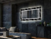 Specchio decorativi con luci LED da soggiorno - Dark Wave #2