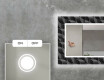 Specchio decorativi con luci LED da soggiorno - Dark Wave #4