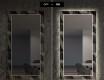Specchio decorativi con luci LED da soggiorno - Dark Wave #7