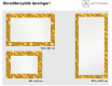 Specchio decorativi grande con luci LED per ingresso - Gold Triangles #6