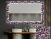 Specchi LED decorativi da parete da bagno - Elegant Flowers