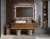 Specchi LED decorativi da parete da bagno - Elegant Flowers #12