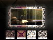 Specchi LED decorativi da parete da bagno - Elegant Flowers #6
