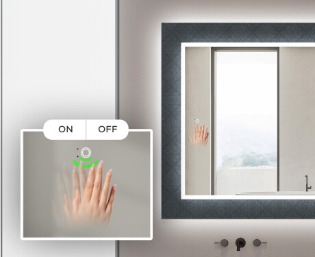 Decorativi specchio bagno da parete retroilluminato - Elegant #5