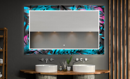 Specchi LED decorativi da parete da bagno - Fluo Tropic