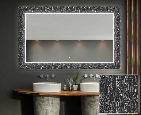 Specchi LED decorativi da parete da bagno - Gohtic #1