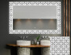 Decorativi specchio bagno da parete retroilluminato - Industrial
