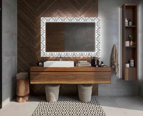 Decorativi specchio bagno da parete retroilluminato - Industrial #12