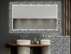 Specchi LED decorativi da parete da bagno - Letters