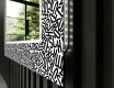 Specchi LED decorativi da parete da bagno - Letters #11