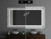 Specchi LED decorativi da parete da bagno - Letters #7