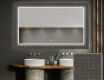 Decorativi specchio bagno da parete retroilluminato - Microcircuit #1