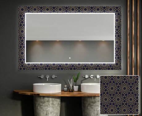 Specchi LED decorativi da parete da bagno - Ornament