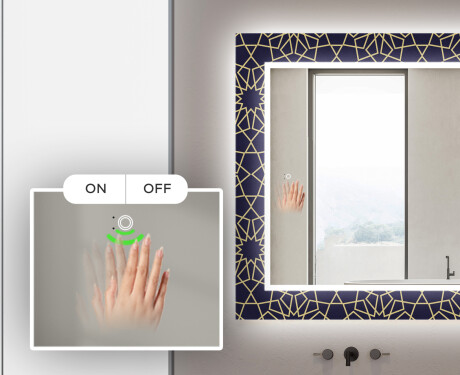 Specchi LED decorativi da parete da bagno - Ornament #5