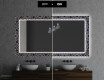 Specchi LED decorativi da parete da bagno - Ornament #7