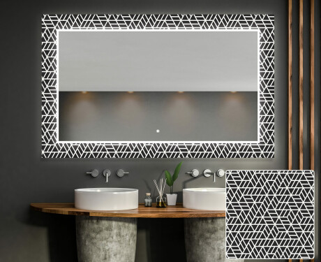Specchi LED decorativi da parete da bagno - Triangless