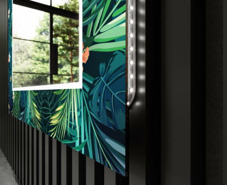 Decorativi specchio bagno da parete retroilluminato - Tropical #11
