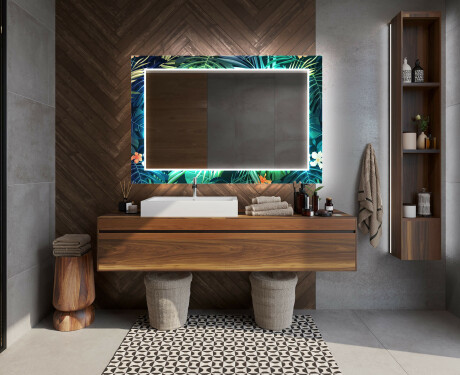 Specchio Decorativo Retroilluminato Per Bagno - Tropical #12