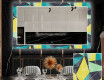 Specchi decorativi con luci da pranzo - Abstract Geometric