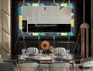Specchi decorativi con luci da pranzo - Abstract Geometric #12