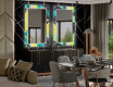 Specchi decorativi con luci da pranzo - Abstract Geometric #2