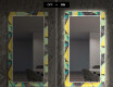 Specchi decorativi con luci da pranzo - Abstract Geometric #7