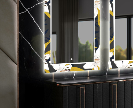 Specchi decorativi con luci da pranzo - Bell Flowers #11