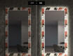 Specchio decorativi con luci LED da soggiorno - Leaves #7