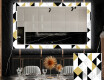 Specchi decorativi con luci da pranzo - Geometric Patterns #1